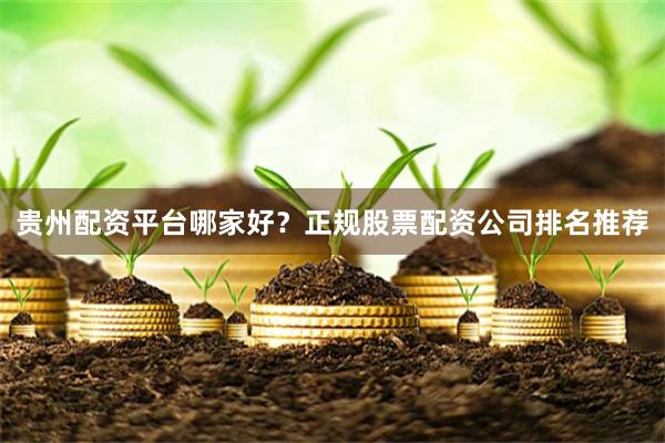 贵州配资平台哪家好？正规股票配资公司排名推荐