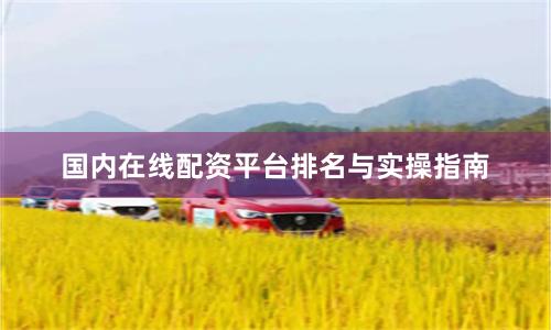 国内在线配资平台排名与实操指南